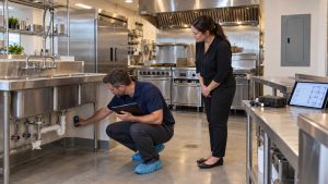 Commercial kitchen inspection for an Ontario restaurant